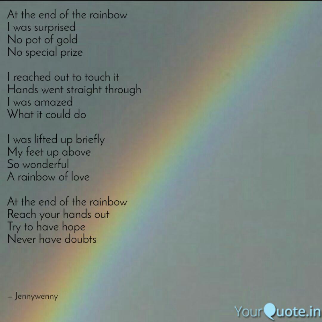 At The End Of The Rainbow Quotes Writings By Jennifer