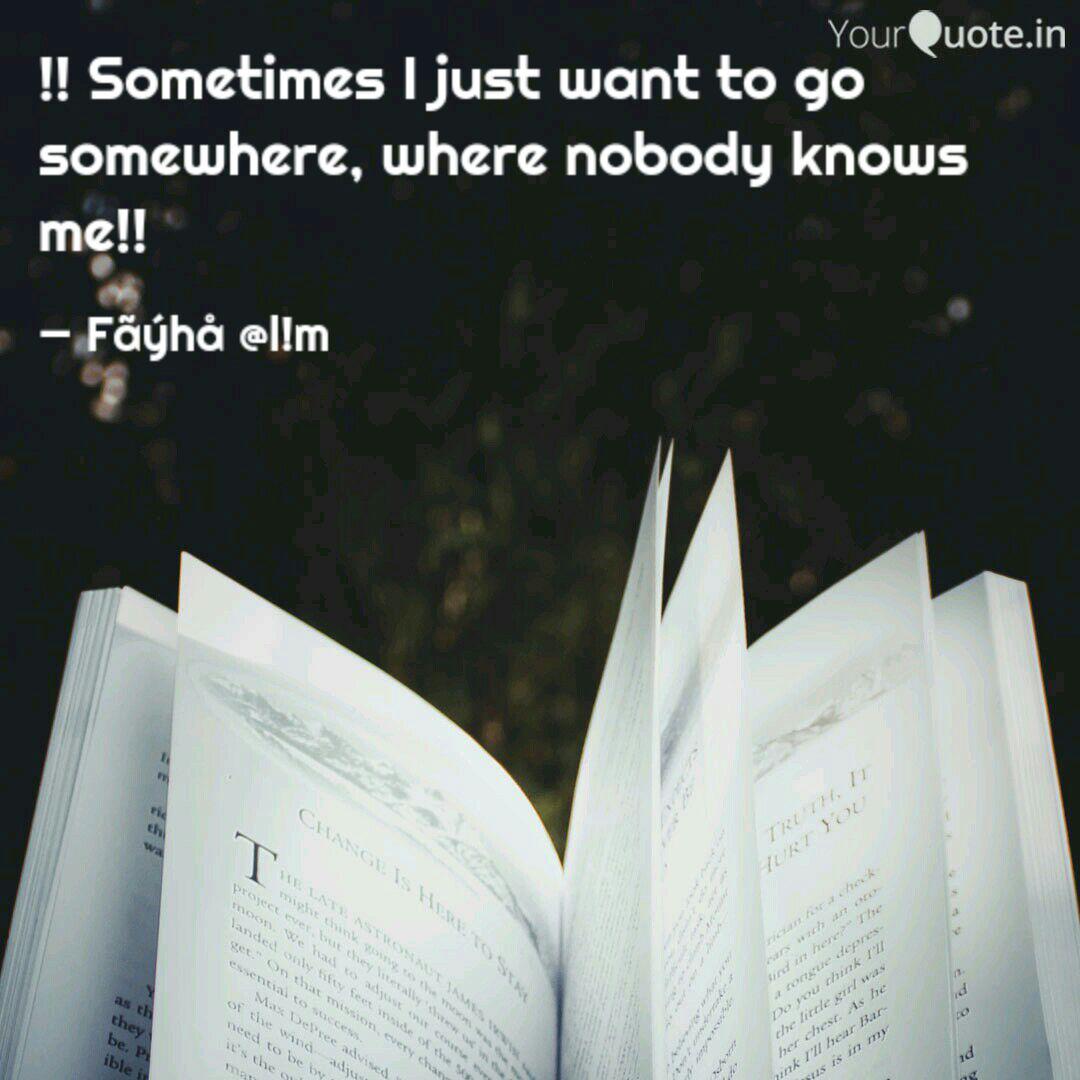 Sometimes I Just Want Quotes Writings By Fă A Alim Yourquote