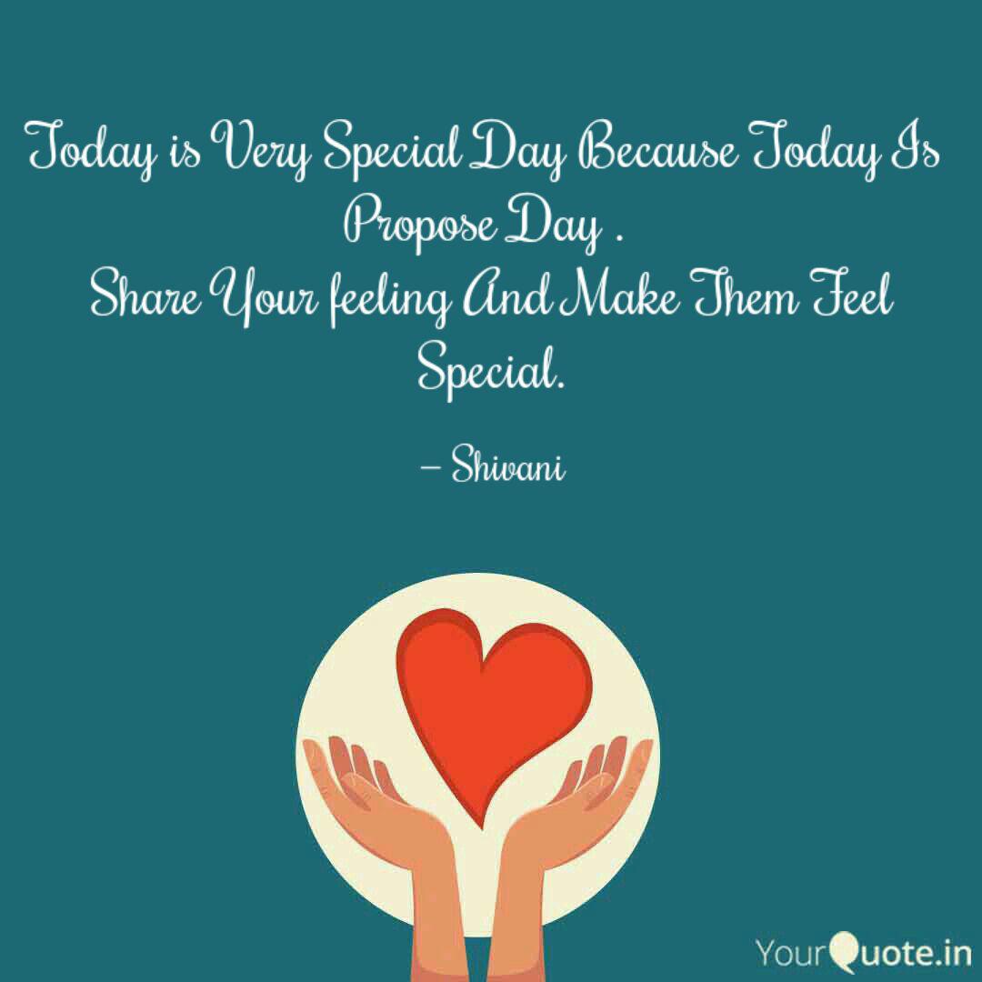 Today is Very Special Day Quotes & Writings by Author Shivani