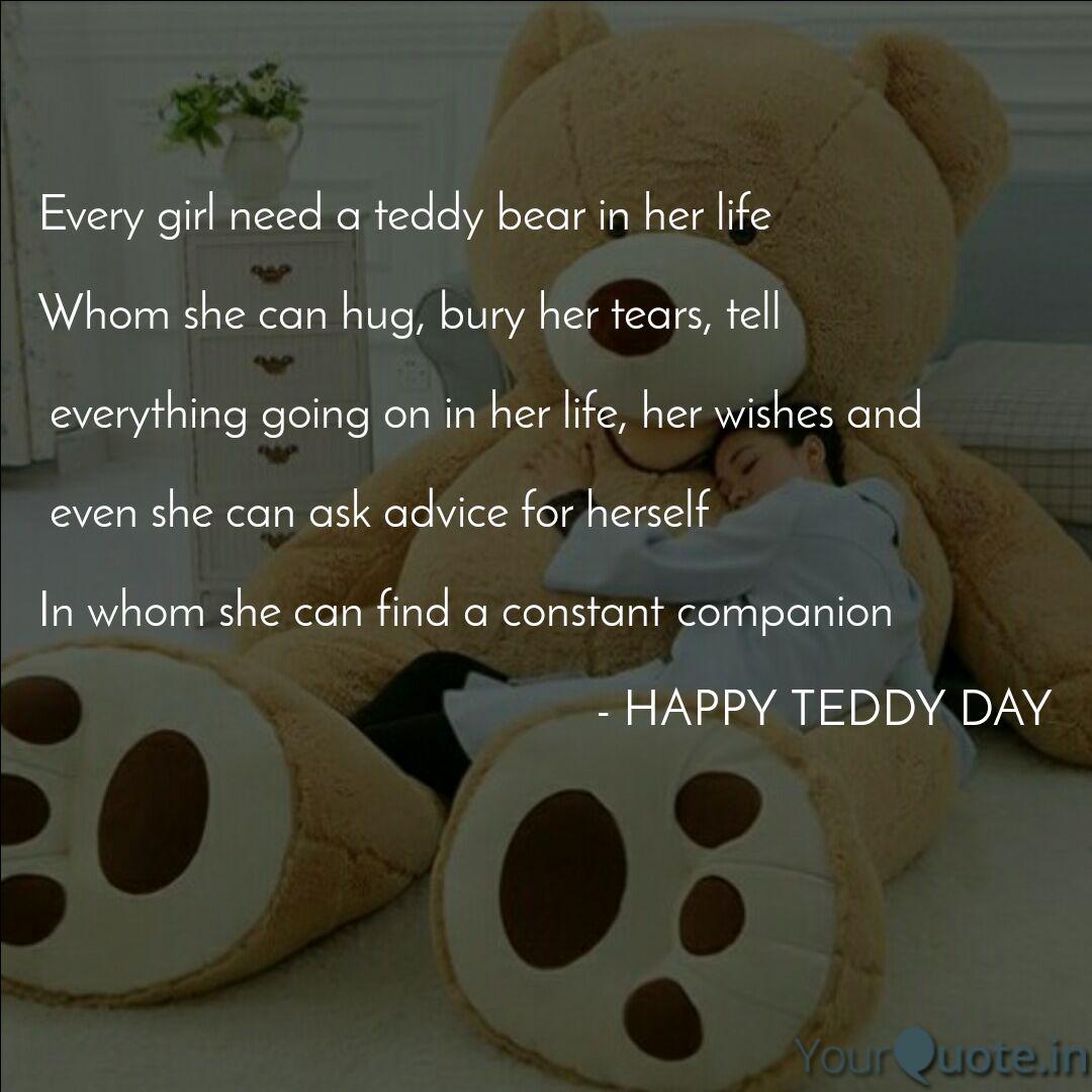 Teddy Bear And Girl Quotes