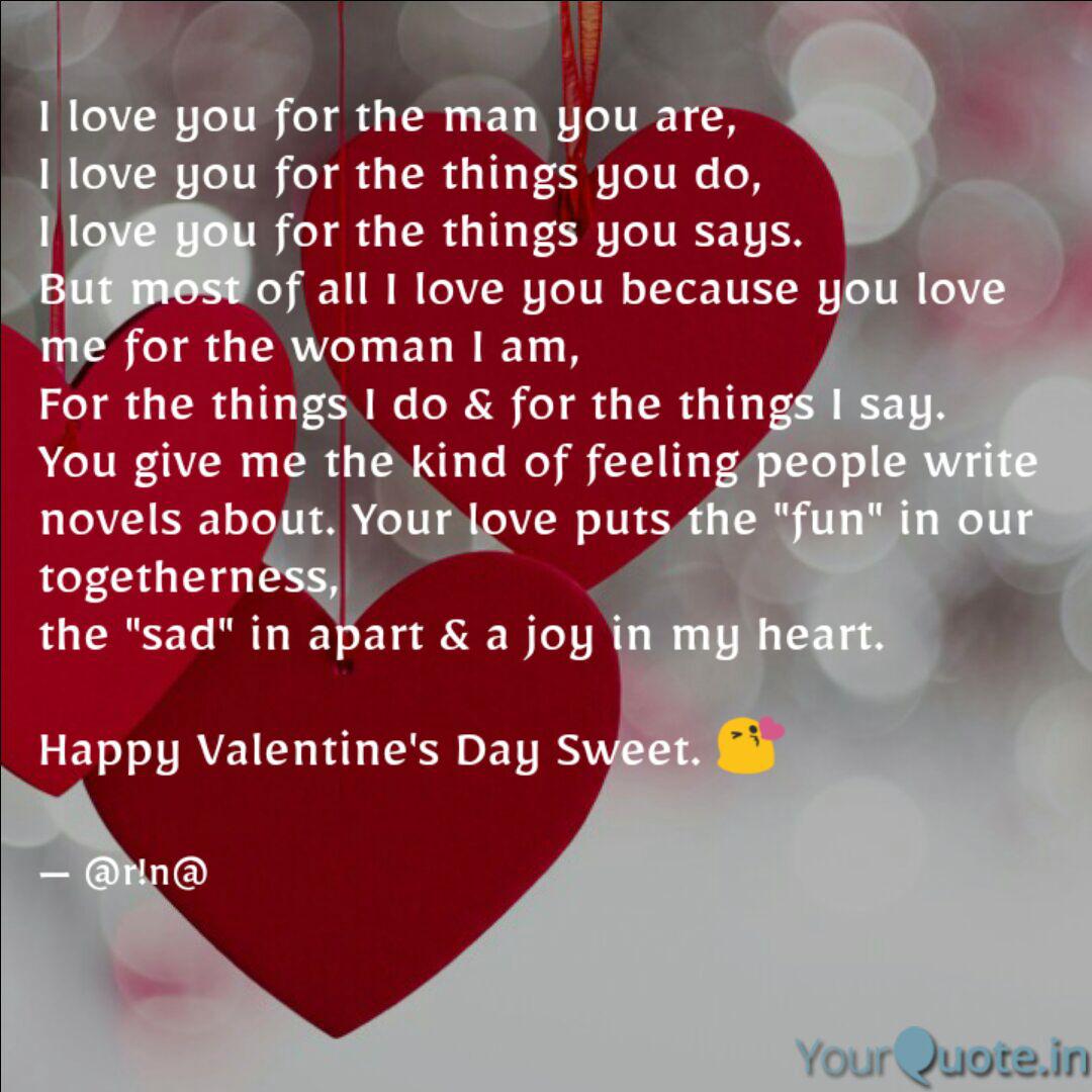 I Love You For The Man Yo Quotes Writings By The Happy Puppy Yourquote
