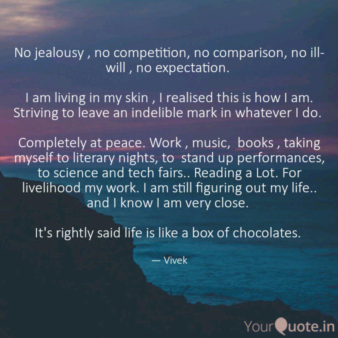 No Jealousy No Competit Quotes Writings By Vivek Rajput Yourquote