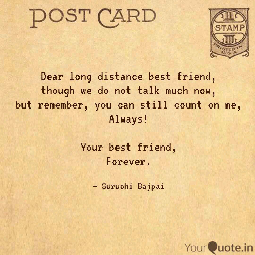 Dear Long Distance Best F Quotes Writings By Suruchi Bajpai Yourquote