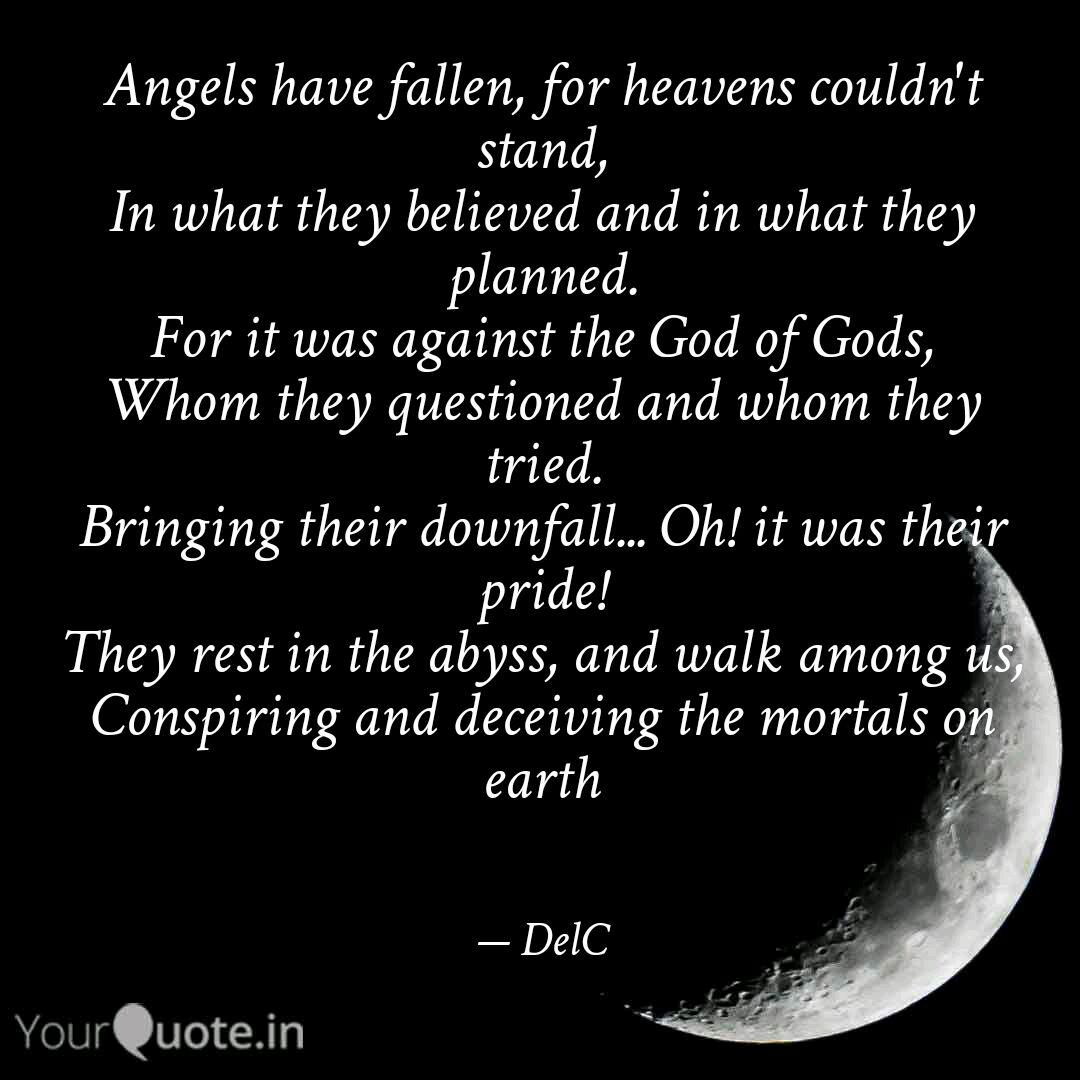 Angels Have Fallen For H Quotes Writings By Delcy Correia Yourquote