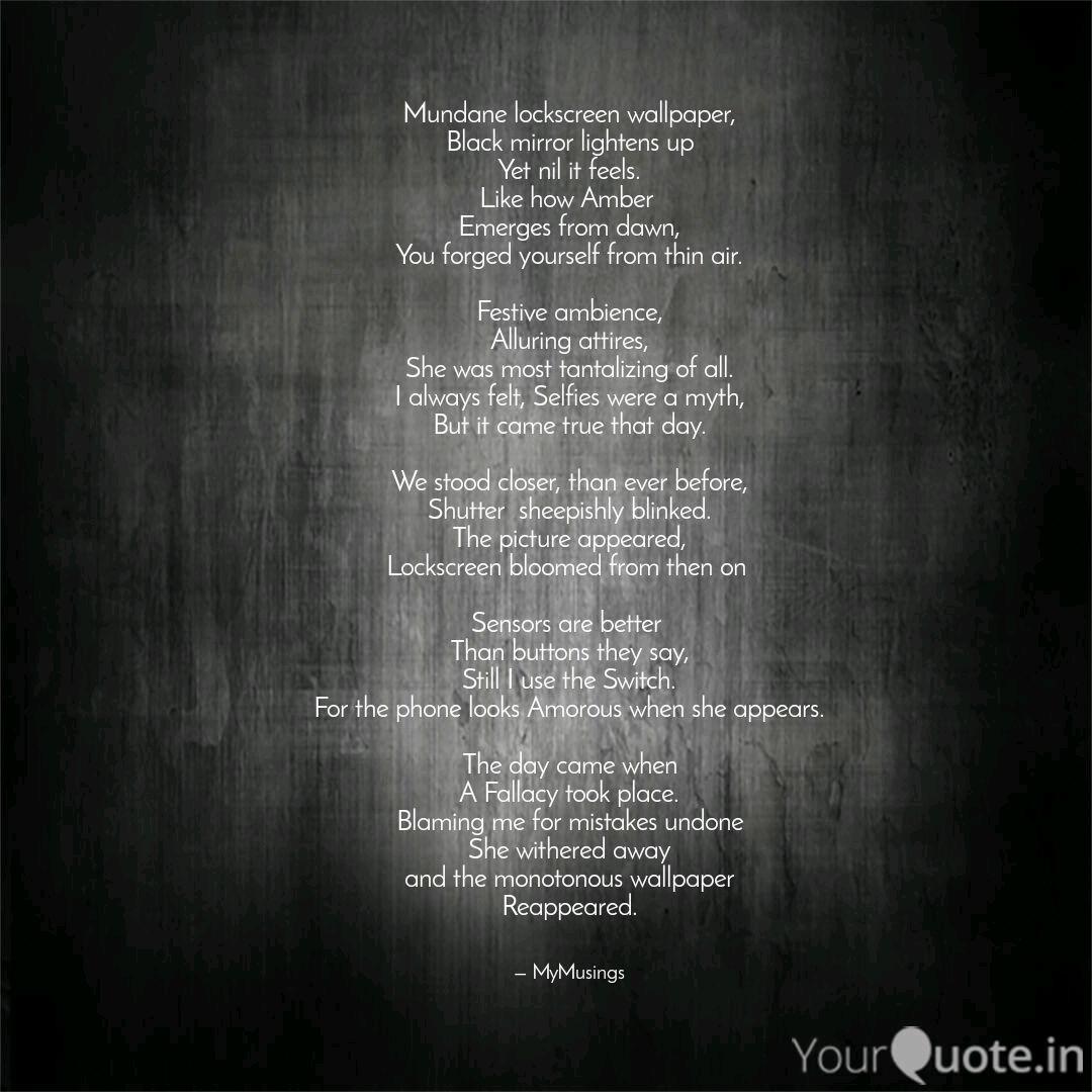 Mundane Lockscreen Wallpa Quotes Writings By Rohith Upadhyaya Yourquote