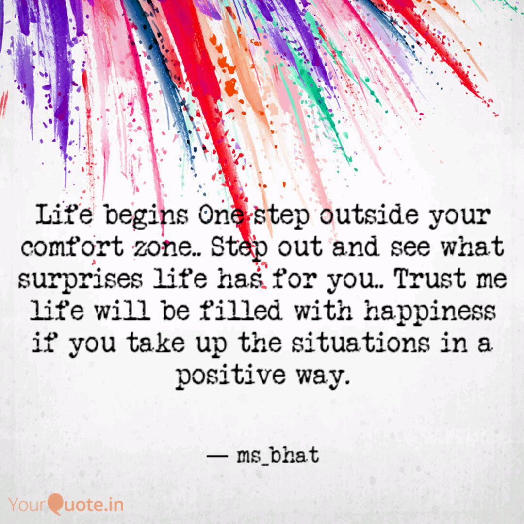 Get Wallpaper Life Begins One Step Outs Quotes Writings By Amrita Bhat HD