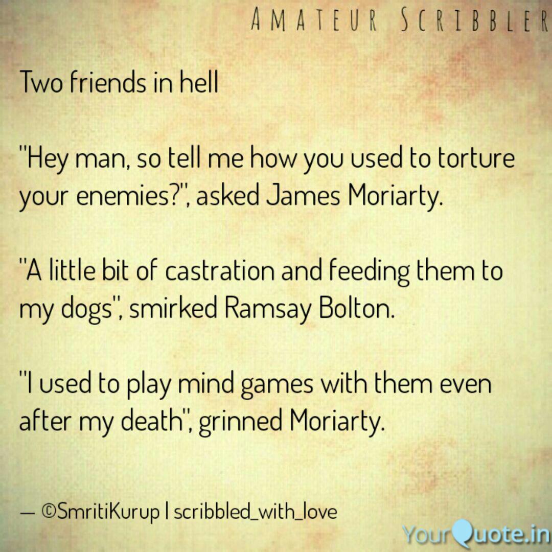 Get Wallpaper Two Friends In Hell Hey Quotes Writings By Smriti Kurup Free