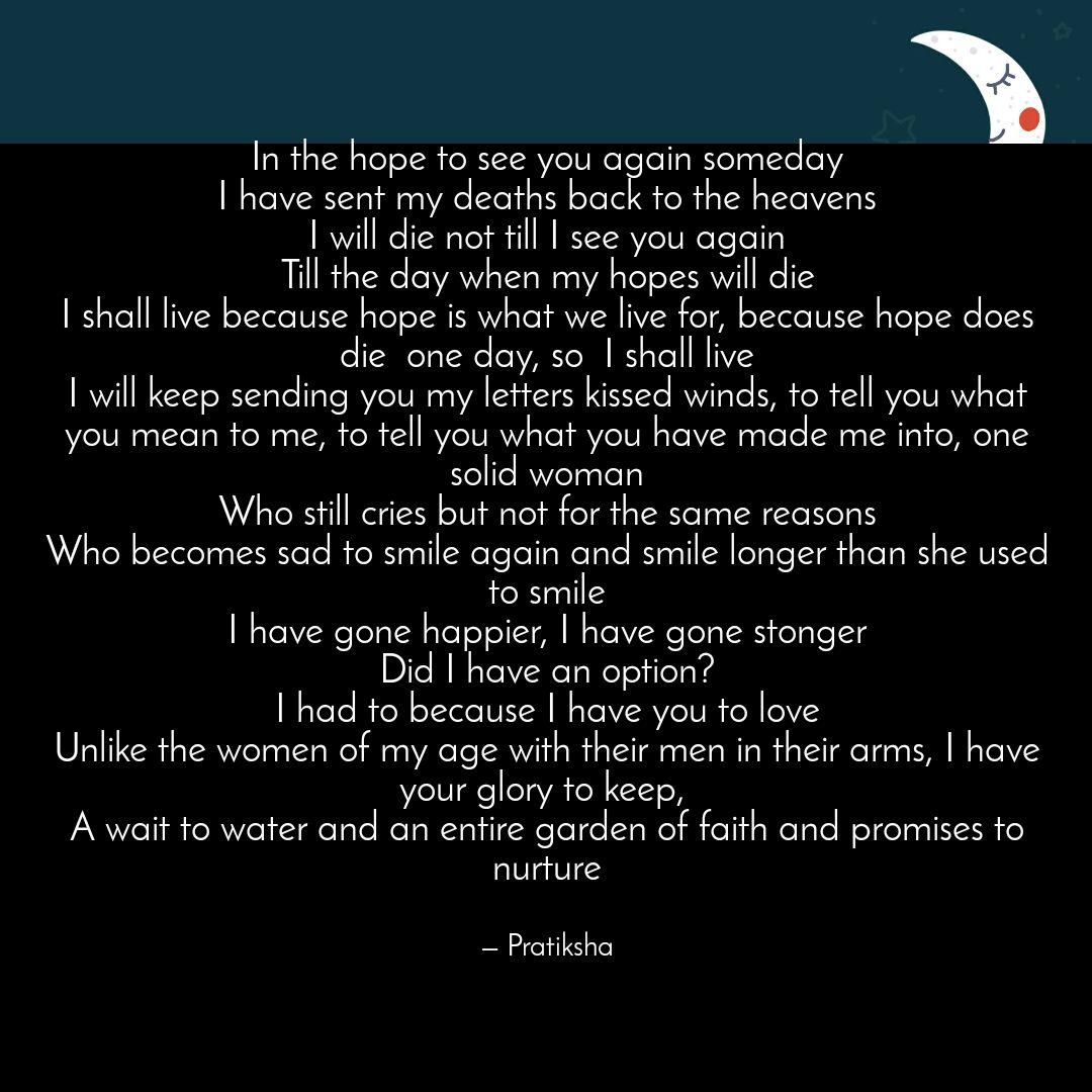 In The Hope To See You Ag Quotes Writings By Pratiksha Kumar Yourquote