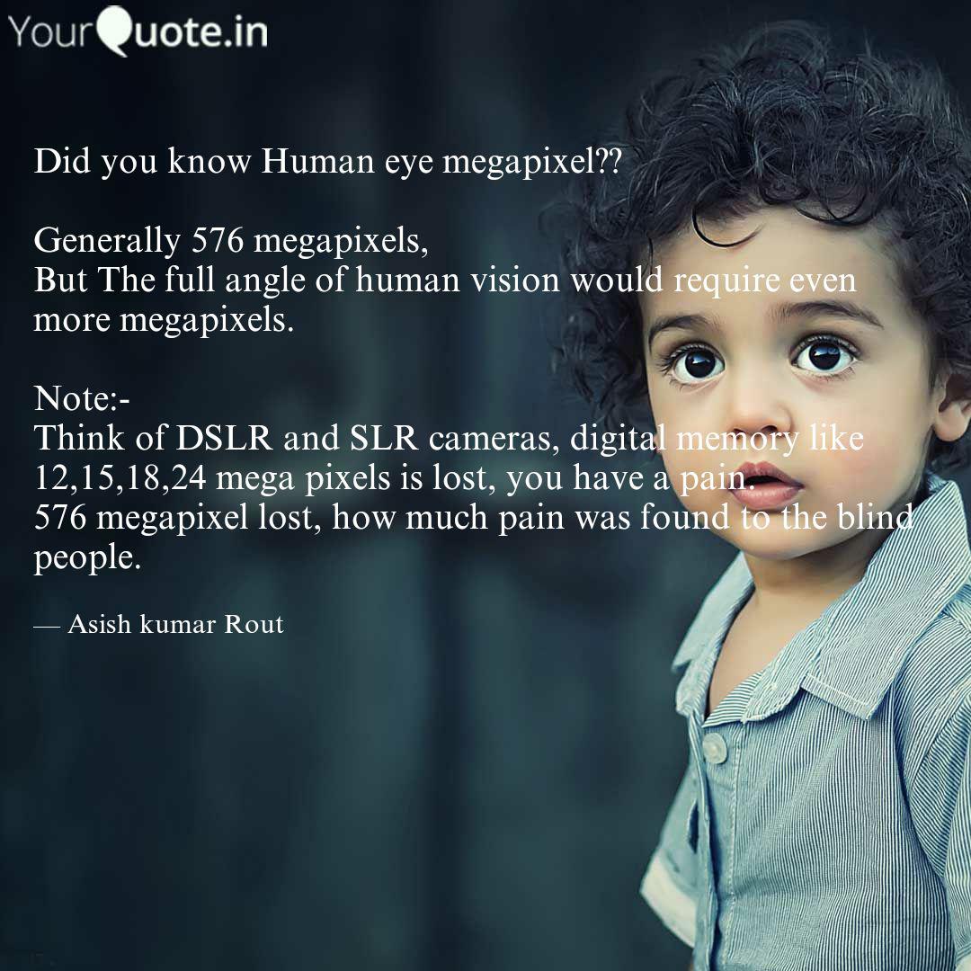 how many pixels does a human eye have