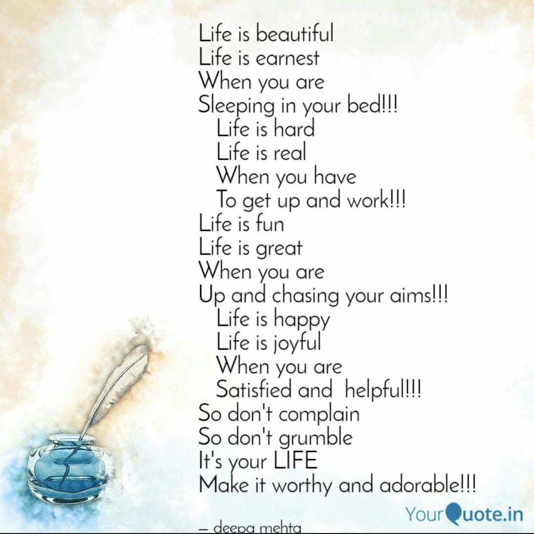 Life Is Beautiful Life I Quotes Writings By Deepa Mehta Yourquote Life Is Beautiful Life I Quotes Writings By Deepa Mehta Yourquote