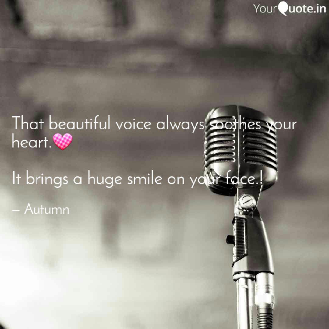 That beautiful voice alwa Quotes & Writings by Aimun shah