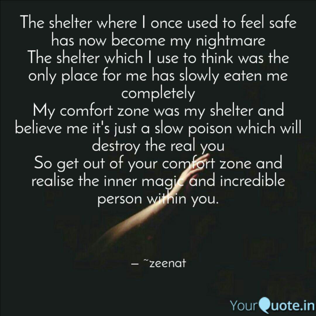 The Shelter Where I Once Quotes Writings By Zeenat Zeenat