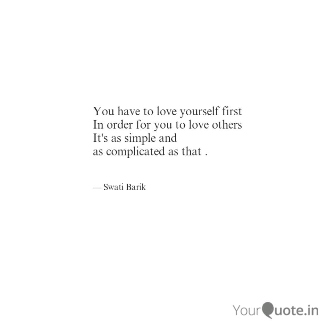 You Have To Love Yourself First Quotes