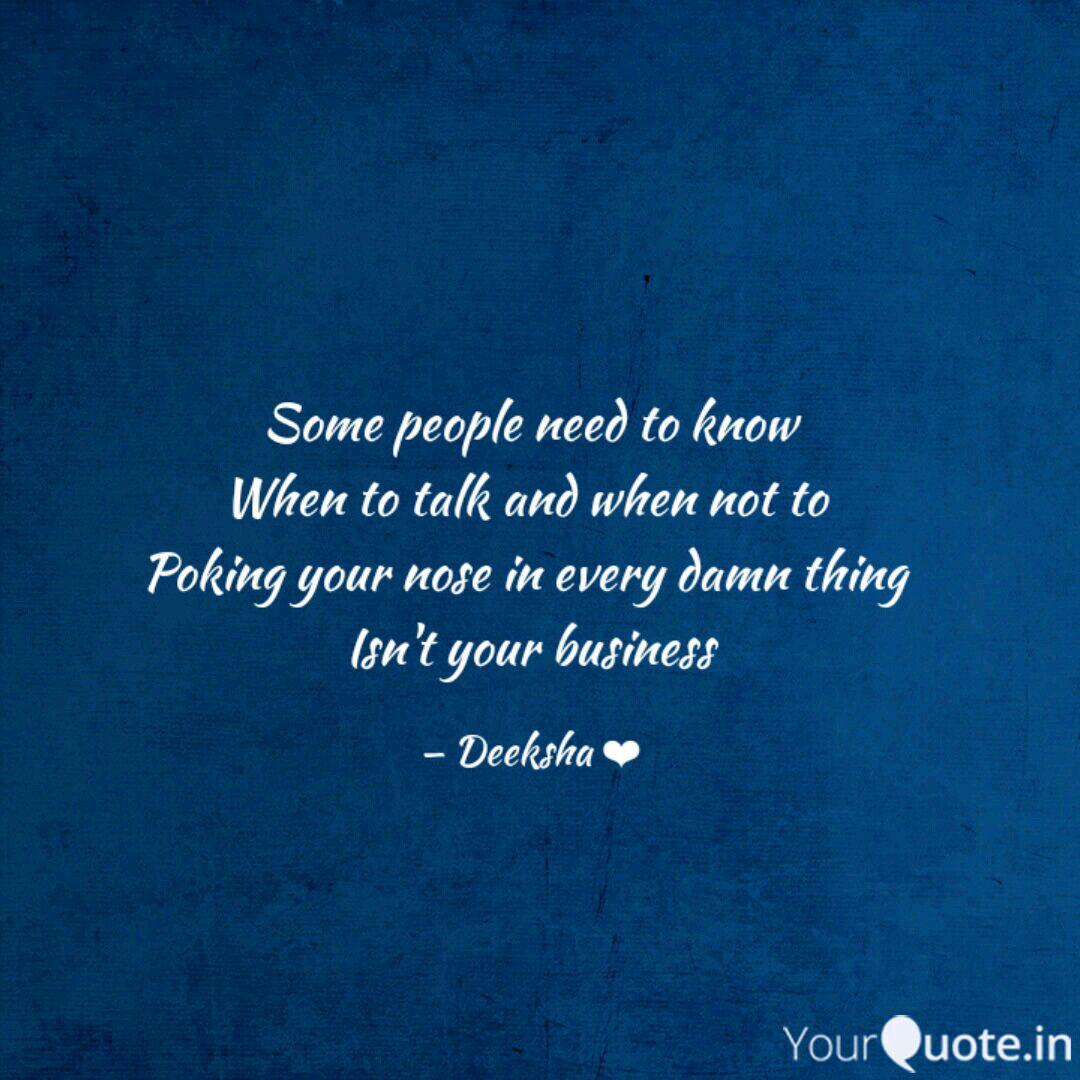 11+ Nosey People Quotes