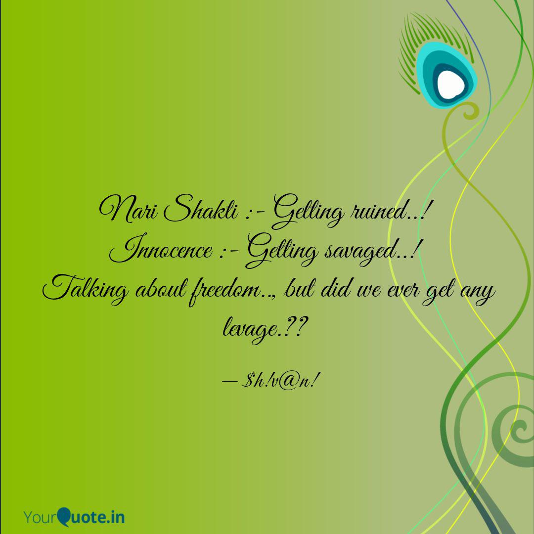 Nari Shakti Getting Ru Quotes Writings By Shivani Manocha Yourquote See more ideas about shakti, creative visualization, quotes. nari shakti getting ru quotes