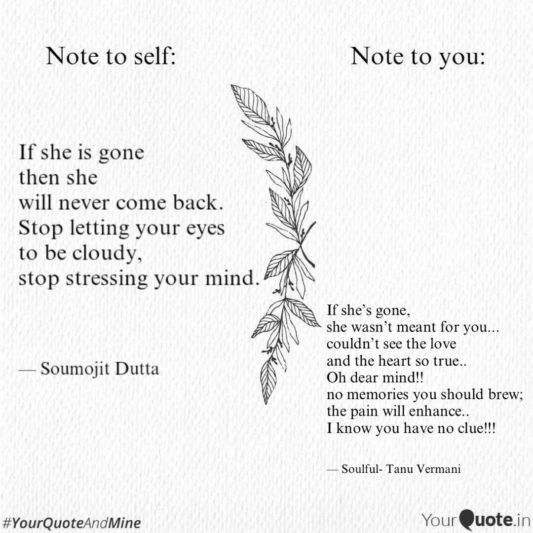 If She S Gone She Wasn T Quotes Writings By Tanu Vermani Yourquote