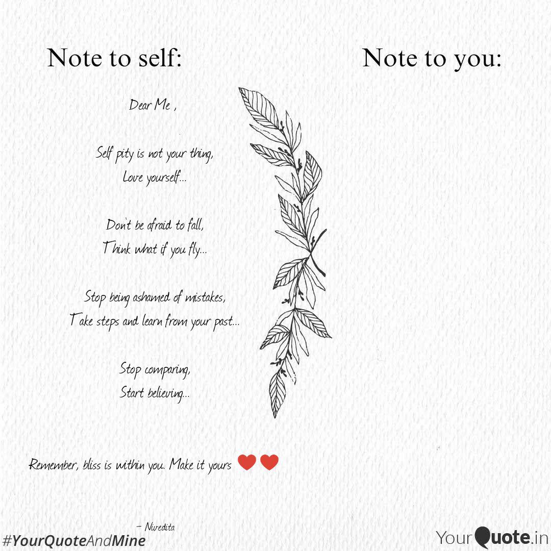 Dear Me Self Pity Is Quotes Writings By Nivedita Nandini Yourquote