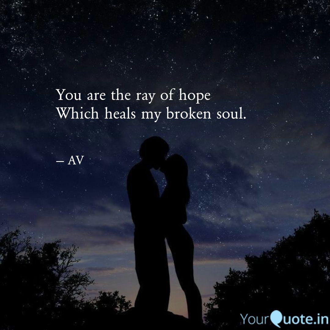 You Are The Ray Of Hope W Quotes Writings By Abinesh Vel Yourquote