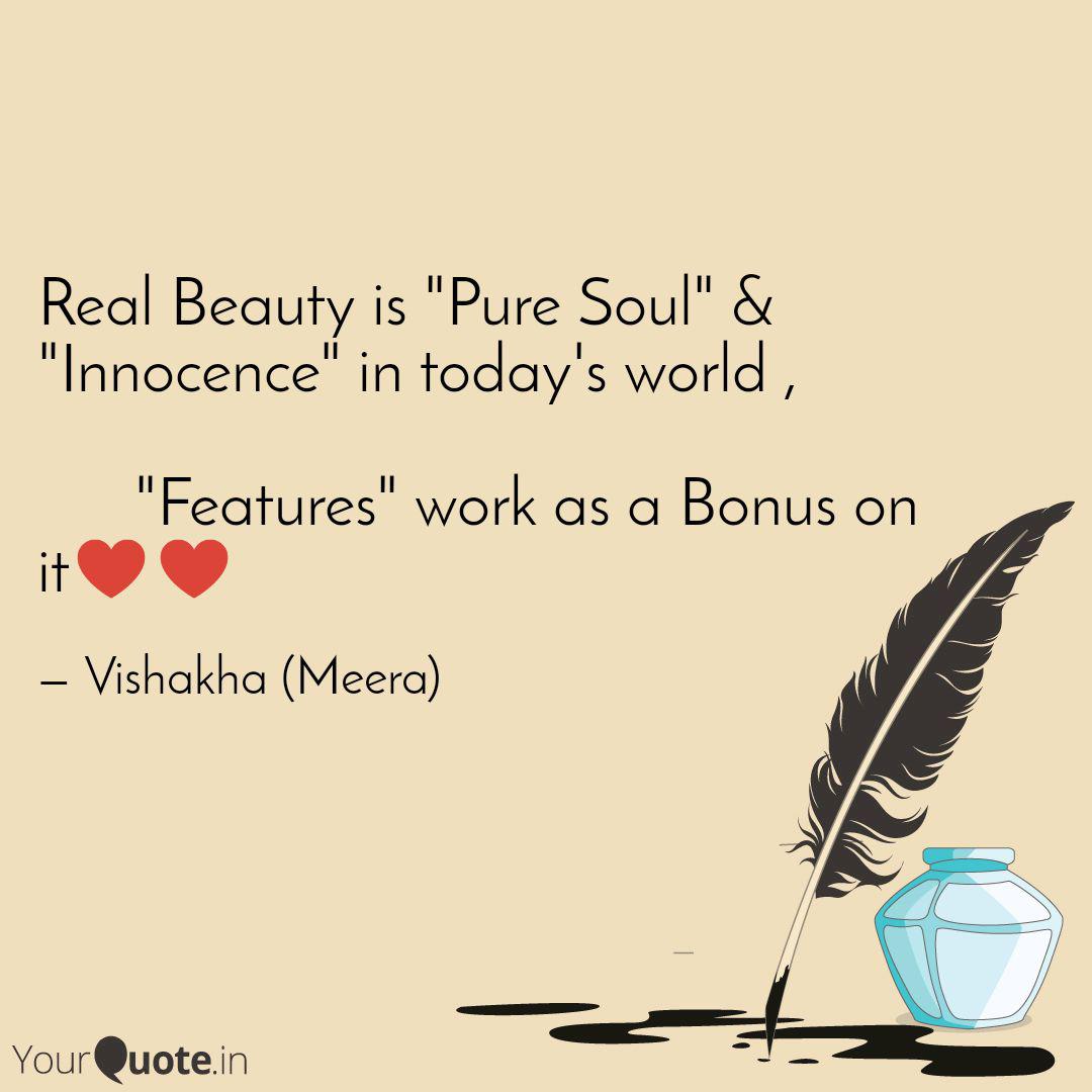 Get Wallpaper Real Beauty Is Pure Soul Quotes Writings By Vishakha For iPhone Free
