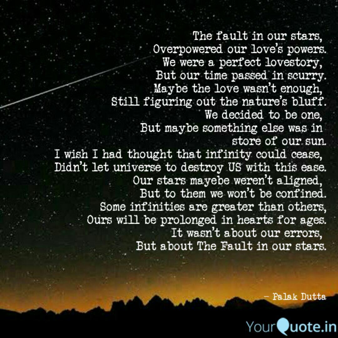 The Fault In Our Stars Quotes Writings By Palak Dutta