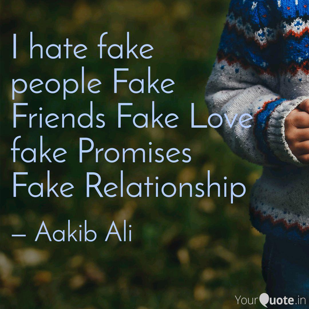 Wallpaper I Hate Fake People Fake Quotes Writings By Aakib Ali Yourquote For Android Free