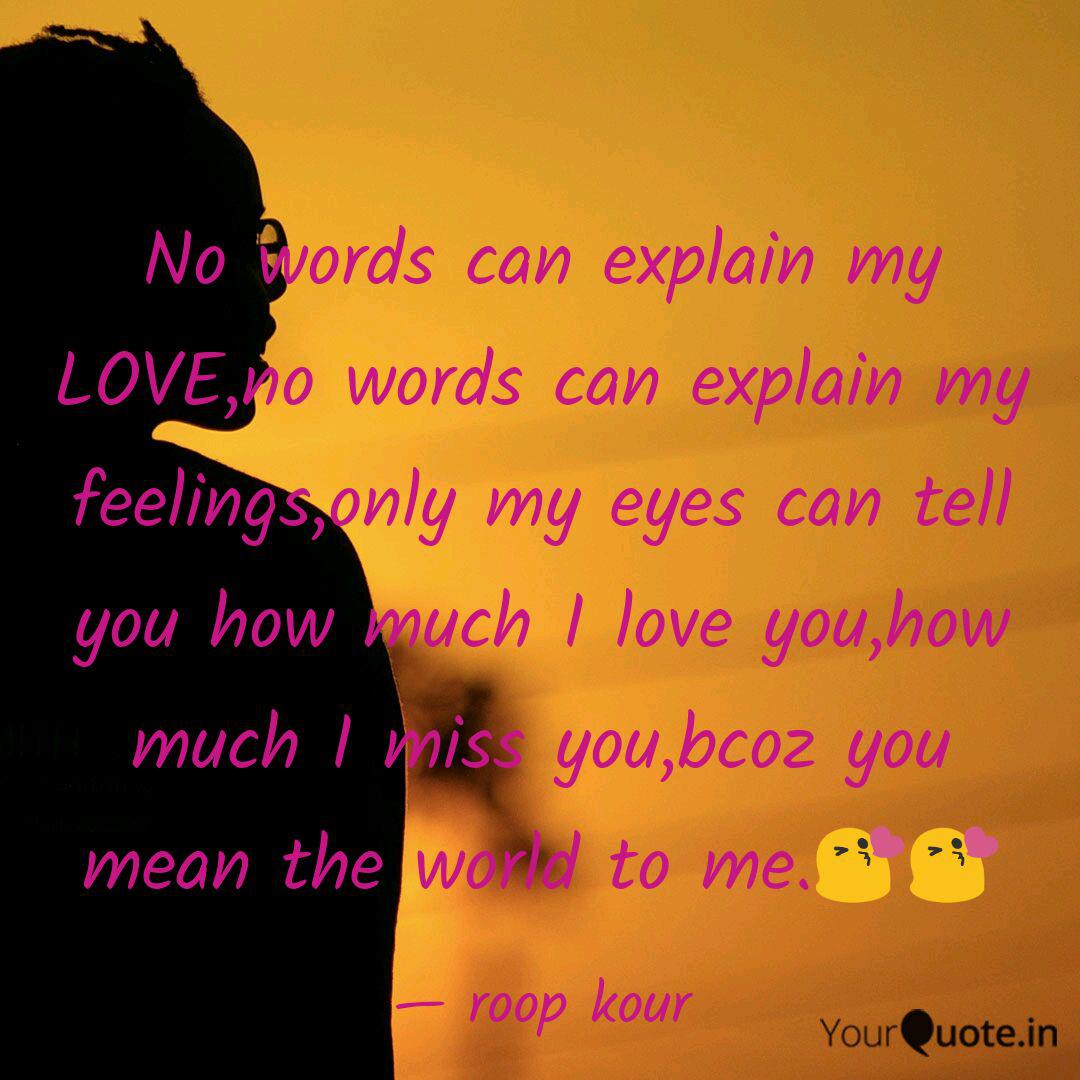 No Words Can Explain My L Quotes Writings By Roop Kour Yourquote