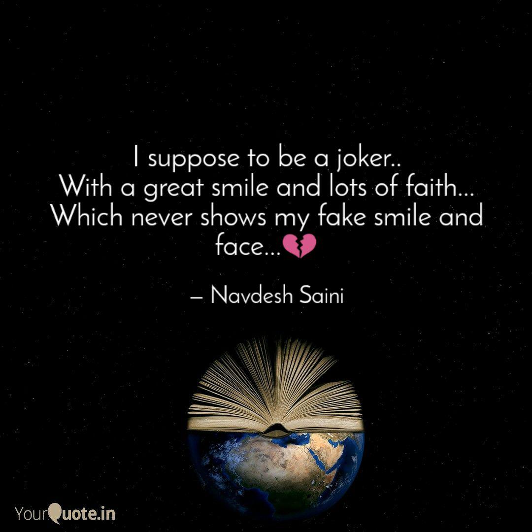 Wallpaper I Suppose To Be A Joker Quotes Writings By Navdesh Saini HD