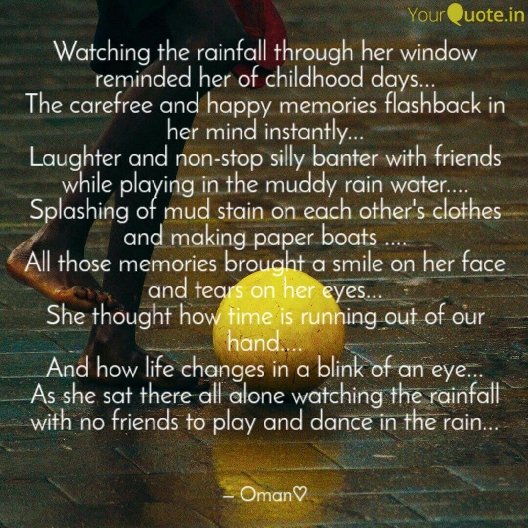 Wallpaper Watching The Rainfall Thr Quotes Writings By Oman Darang For iPhone Free